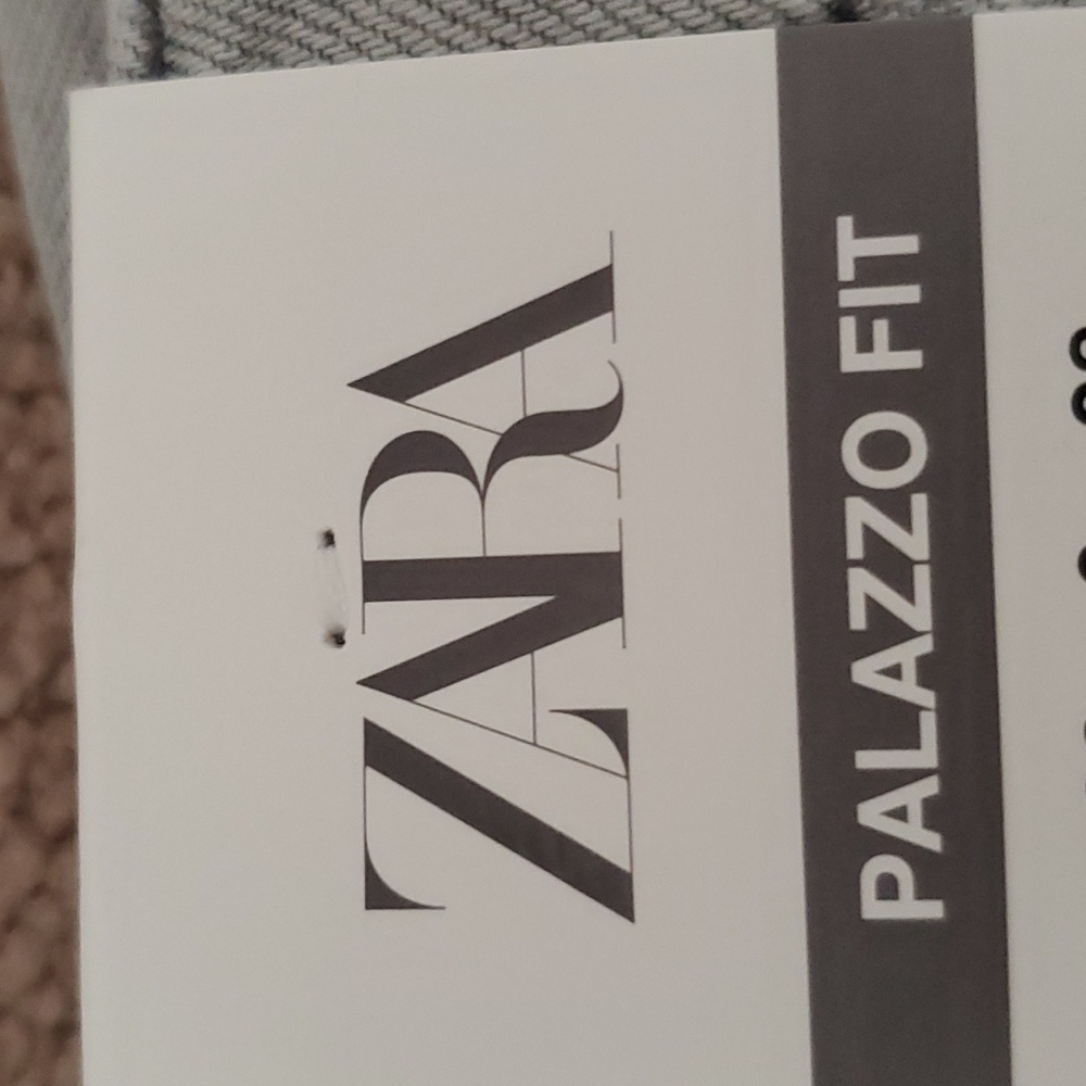 ZARA mid rise palazzo wide jeans grey - Picture 16 of 16